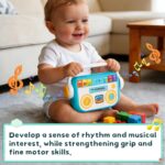 AFKSTL baby music player toy with an easy-grip handle and colorful buttons, designed for toddlers.