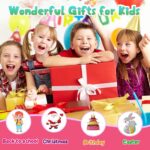 A pink MAXZONE 12-piece wooden musical instrument set for kids, including a tambourine, xylophone, maracas, and wrist bells.